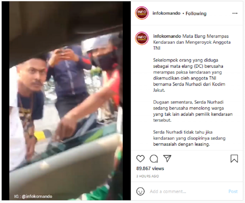 Sedang Antar Warga ke RS, Kapendam: TNI Tak Tolerir Perlakuan Arogan Debt Colector ke Serda Nurhadi